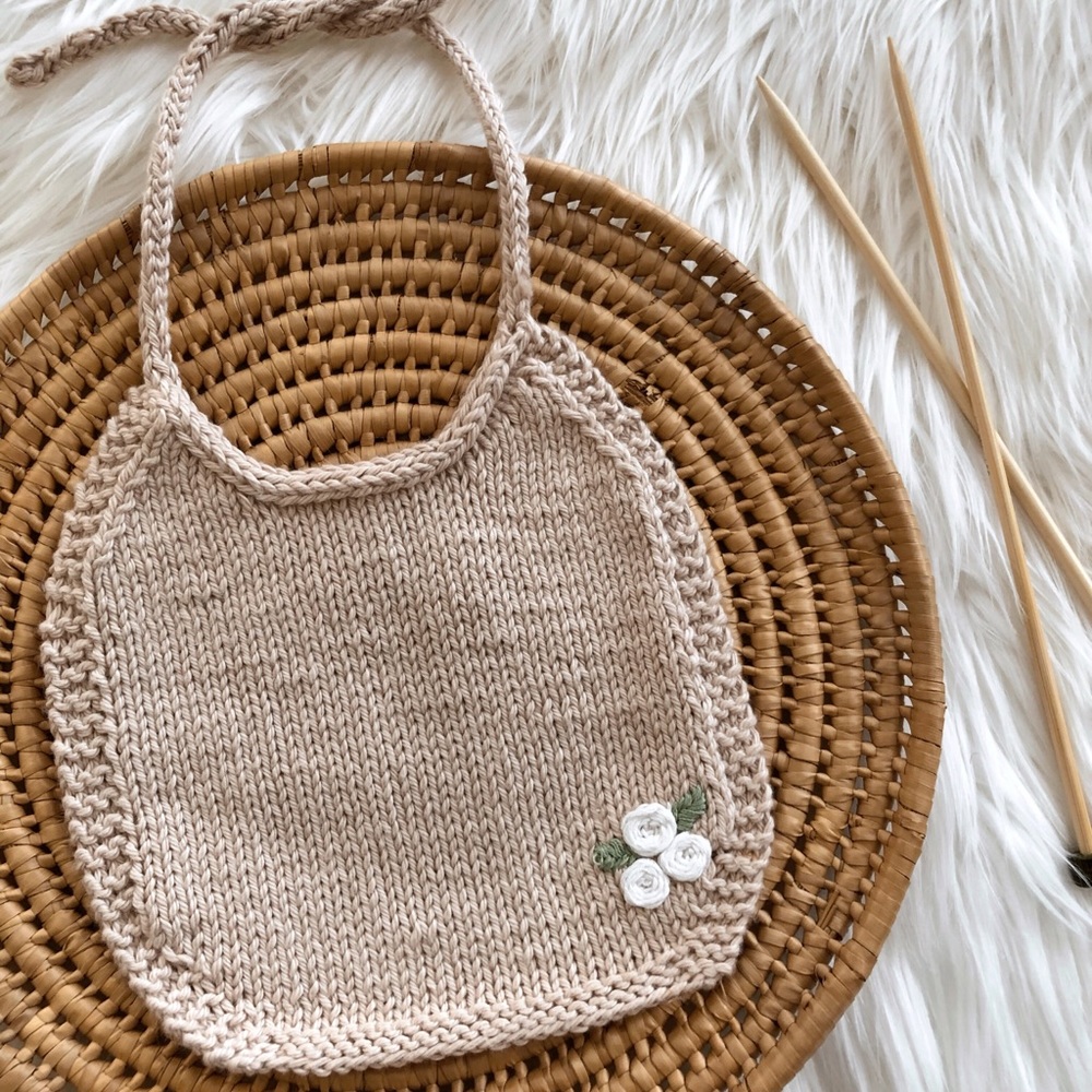 Knit Baby Bib